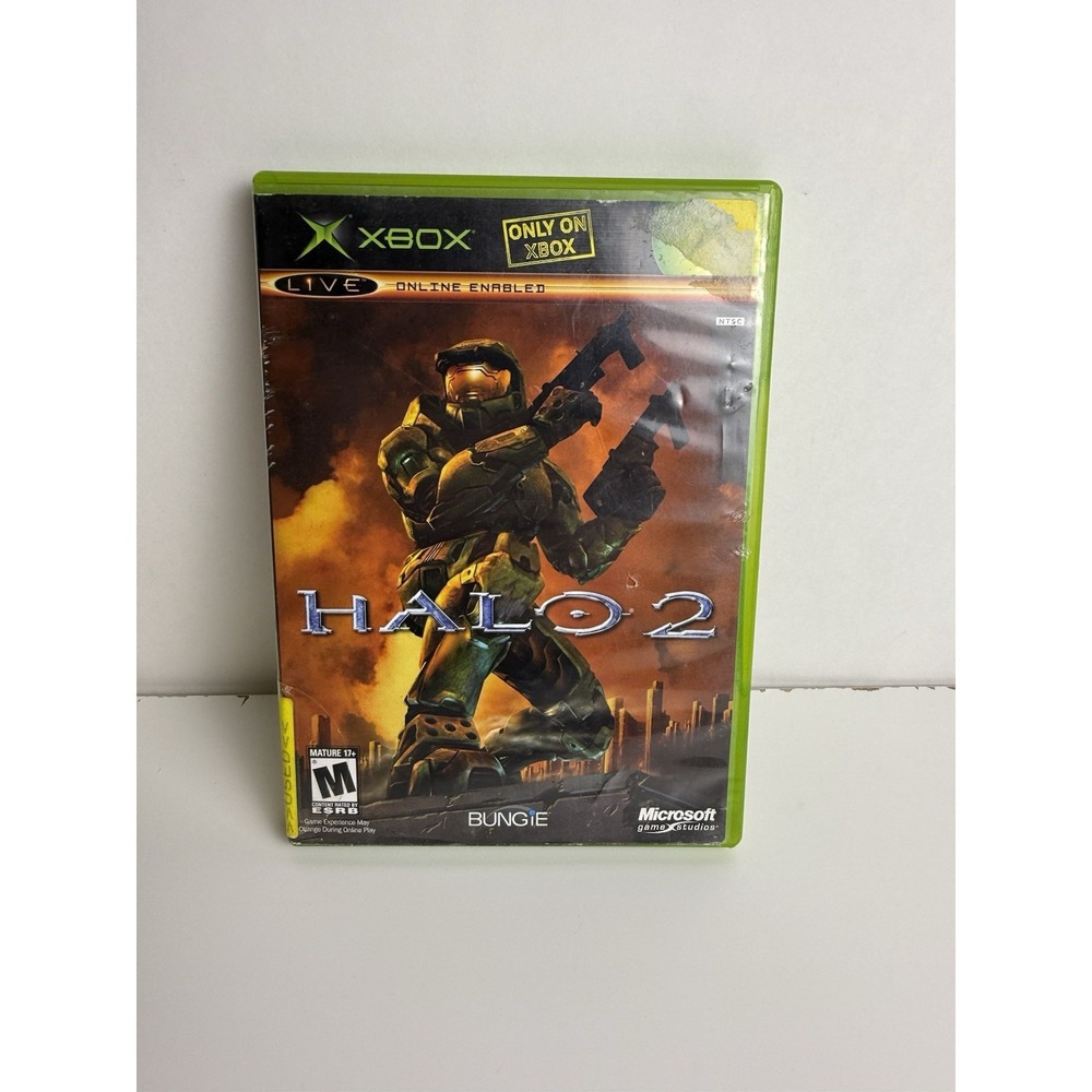 Microsoft Game Studios Halo 2 Xbox Complete Shooter M Online w/ Disc & Case